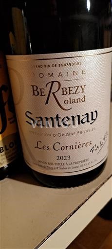 Burgundy Santenay Domaine Roland Berbezy Les Cornières 2023