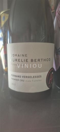 Bourgogne Pernand-Vergelesses Premier Cru Domaine Aurélie Berthod Les Fichots 2017