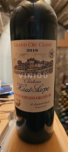 Bordeaux Saint-Émilion Grand Cru Grand Cru Classé Château Haut-Sarpe 2018