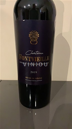 Bordeaux Côtes-de-bourg Château Fontvieille 2019
