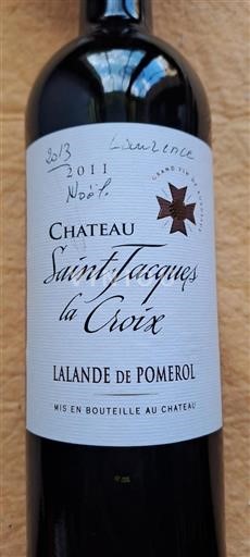 Bordeaux Lalande-de-pomerol Château Saint-Jacques la Croix 2011