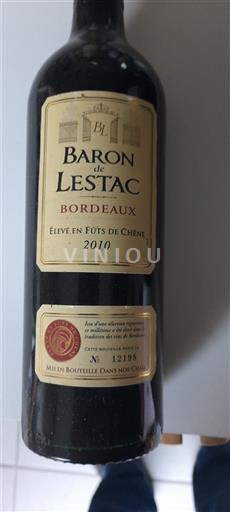 Bordeaux Baron de Lestac 2010