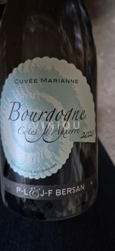Burgundy Burgundy Côtes d'Auxerre P-L & J-F Bersan Marianne 2020