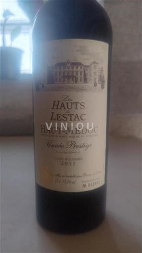 Bordéus Haut-Médoc Les Hauts de Lestac Prestige 2011