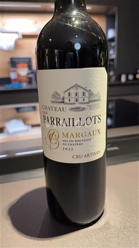 Bordeaux Margaux Cru Artisan Château Les Barraillots 2022