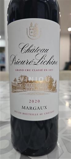 Bordeaux Margaux Grand Cru Château Prieuré-Lichine 2020