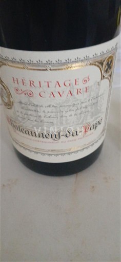Valle del Ródano Châteauneuf-du-Pape. Héritage Cavare Sin añada