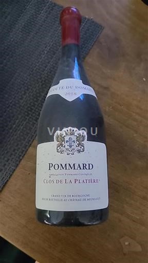 Bourgondië Pommard Château Meursault Clos de La Platière 2018