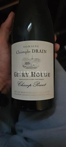 Bourgondië Givry Domaine Christophe Drain Champ Pourot 2018