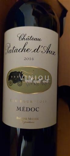 Burdeos Médoc Cru Bourgeois Château Patache Aux 2016