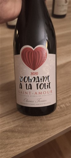 Beaujolais Saint-Amour Domaine A La Folie 2020