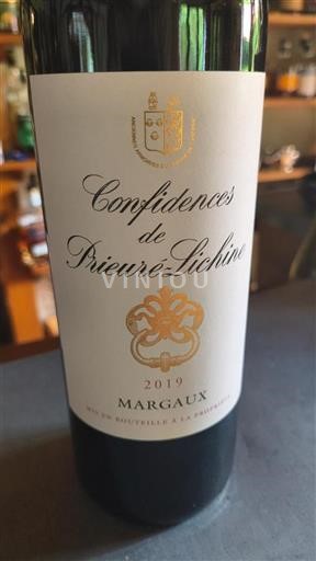 Bordeaux Margaux Grand Cru Prieuré-Lichine Confidences 2019
