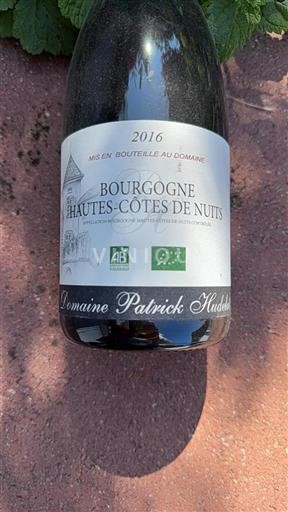 Burgundija Hautes Côtes de Nuits Grand Cru Domaine Patrick Hudelot 2016