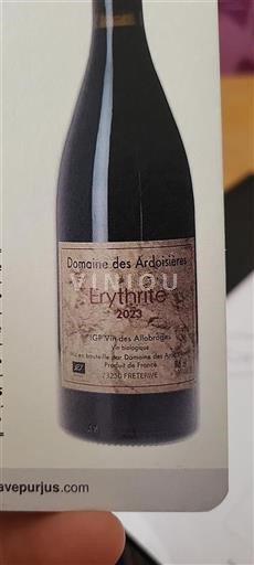 Alpen und Rhônetal Weine der Allobroger Domaine Des Ardoisières Erythrîte 2023