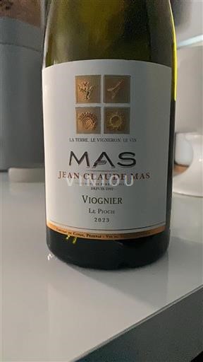 Vin Blanc sec Le Pioch Jean-Claude Mas 2023 France Languedoc et Roussillon Pays d'oc IGP