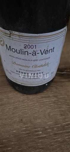 Beaujolais Moulin-à-vent Domaine Clothilde 2001