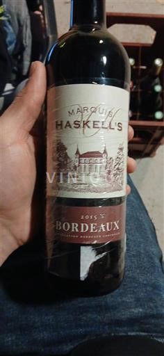 Бордо Marquis Haskell's 2015