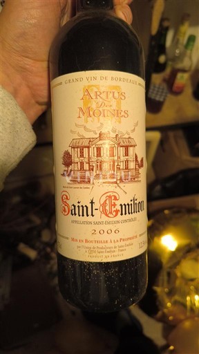 Bordeaux Saint-Émilion Artus des Moines 2006