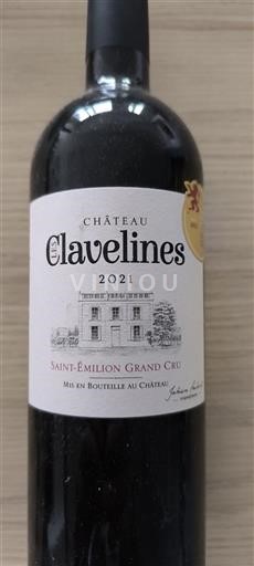 Bordéus Saint-Émilion Grand Cru Château Les Clavelines 2021
