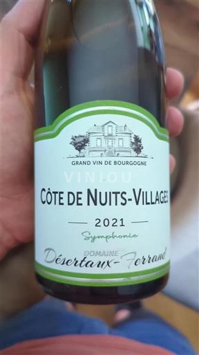 Borgogna Côte de Nuits Villages Domaine Désertaux-Ferrand Symphonie 2021