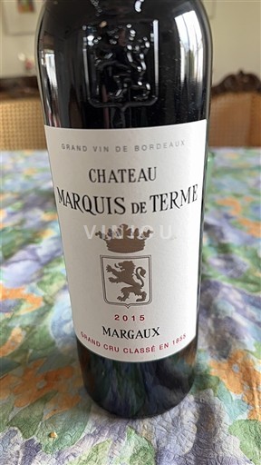 Burdeos Margaux Grand Cru Château Marquis de Terme 2015