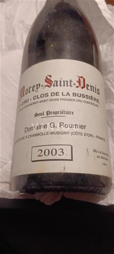 Burgund Morey-Saint-Denis Premier Cru Domaine G. Roumier Clos de la Bussière 2003