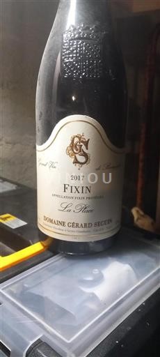 Burgundi Fixin Domaine Gérard Seguin La Place 2017