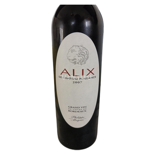 Bordeaux Côtes-de-Bordeaux Chateau Plaisance Alix 2007