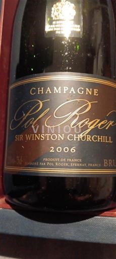 Champagne Šampanské Pol Roger Sir Winston Churchill 2006