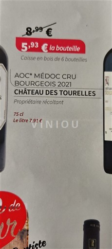 Burdeos Médoc Cru Bourgeois Château Des Tourelles 2021