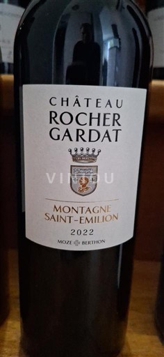 Bordeaux Montagne-saint-émilion Château Rocher Gardat 2022