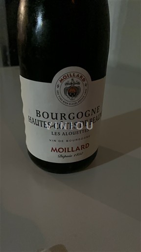 Bourgogne Hautes Côtes de beaune Moillard Les Alouettes 2020