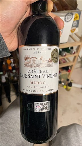 Bordeaux Médoc Cru Bourgeois Château Tour Saint Vincent 2014