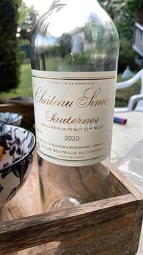 Bordeaux Sauternes Château Simon 2020
