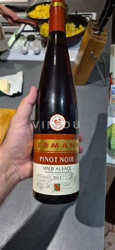 Alsasko Nespecifikováno Rebmann Pinot Noir 2023