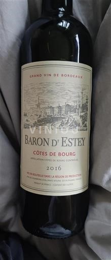 Bordeaux Côtes-de-bourg Baron Estey 2016