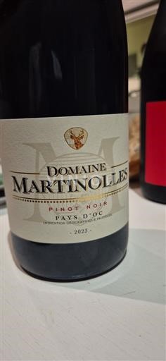 Languedoc-Roussillon Pays d'Oc Domaine Martinolles Pinot Noir 2023