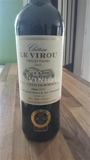 Bordeaux Blaye-Côtes-de-Bordeaux Château Le Virou Vieilles Vignes 2021