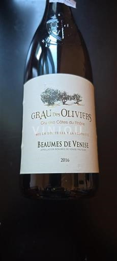 Rona dolina Beaumes de Venise Grau des Oliviers 2016