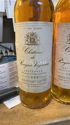Bordéus Sauternes 1er Cru Classé Rayne Vigneau 1999