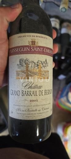 Bordeaux Puisseguin-saint-émilion Château Grand Barrail de Bernon 2005