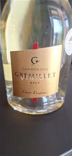 Champaña Champán Gremillet Évidence Sin añada