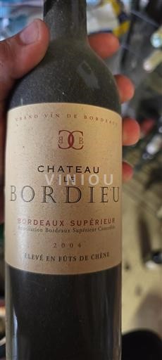 Bordeaux Bordeaux supérieur Château Le Bordieu 2004
