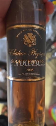 Bordeaux Sauternes Château Pleyteau 2008