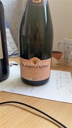 Champaña Champán Beaumont des Crayères Grand Rosé Sin añada