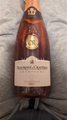 Champaña Champán Beaumont des Crayères Grand Rosé Sin añada