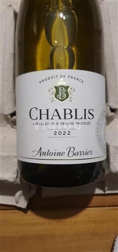 Burgundsko Chablis Antoine Barrier 2022