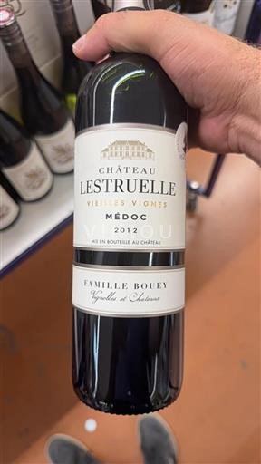 Vin Rouge sec Vieilles Vignes Château Lestruelle 2012 France Bordeaux Médoc AOC