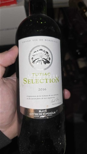 Bordeaux Blaye-côtes-de-bordeaux Tutiac Sélection 2016