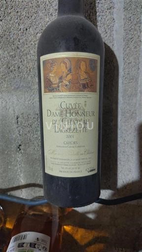 Lounais-Ranska Cahors Château Lagrézette Dame Honneur 2001
